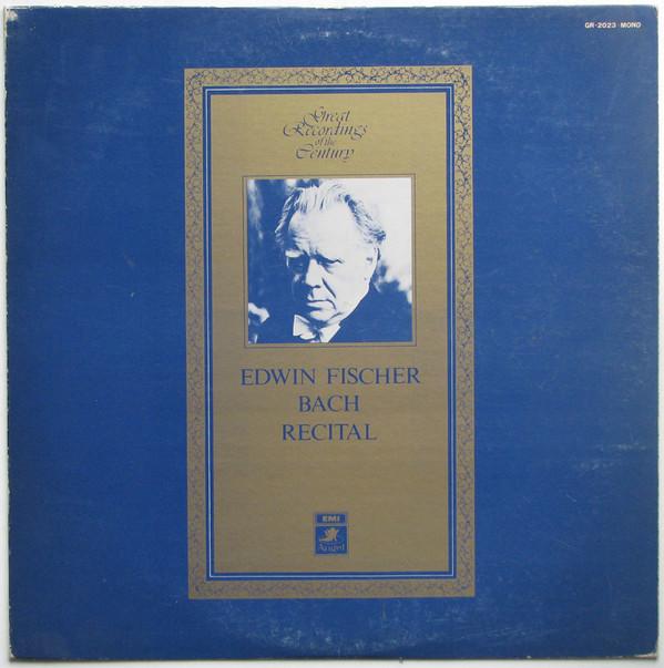 

LP Record EDWIN FISCHER - Bach Recital GR2023 ANGEL Japan Obi Classical Used