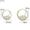 Iron Ceramic Cake Pan Cake Stand Fruit Basket Dessert Plate Fruit Plate Display Stand Sushi Plate Snack Tray Refreshment Tray