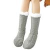 Women Winter Socks Plush Thick Warm Soft NonSlip MidCalf Home Floor Socks Hosiery