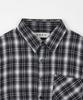 NODU Crop Check Shirt [Black]