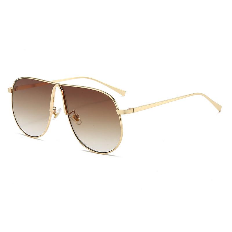 Sunglasses European and American large frame pilot toad glasses men's sunglasses men's and women's high-end sunglasses