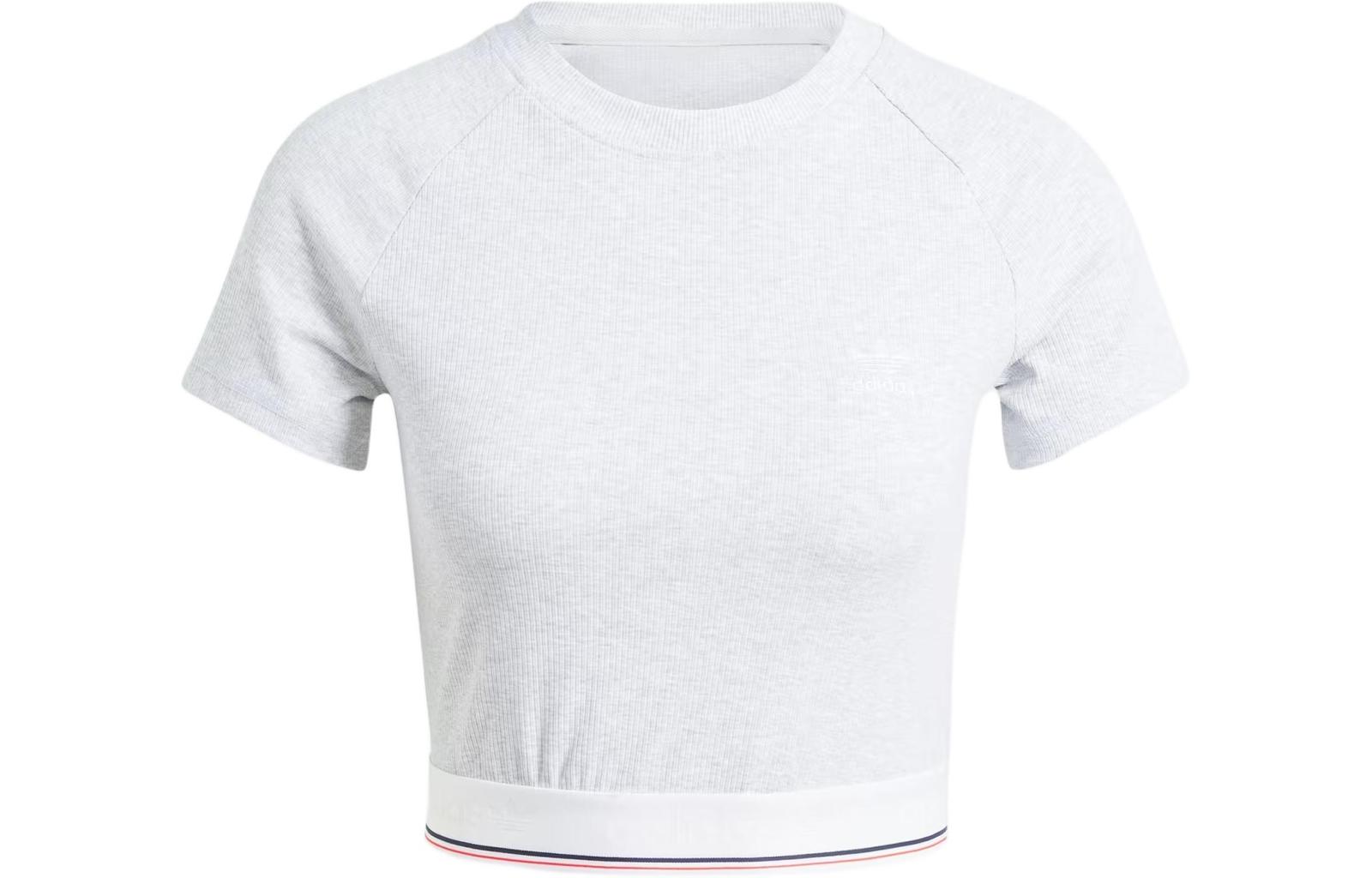 adidas Originals Tape Waistband Cropped Tee IS2318 XL