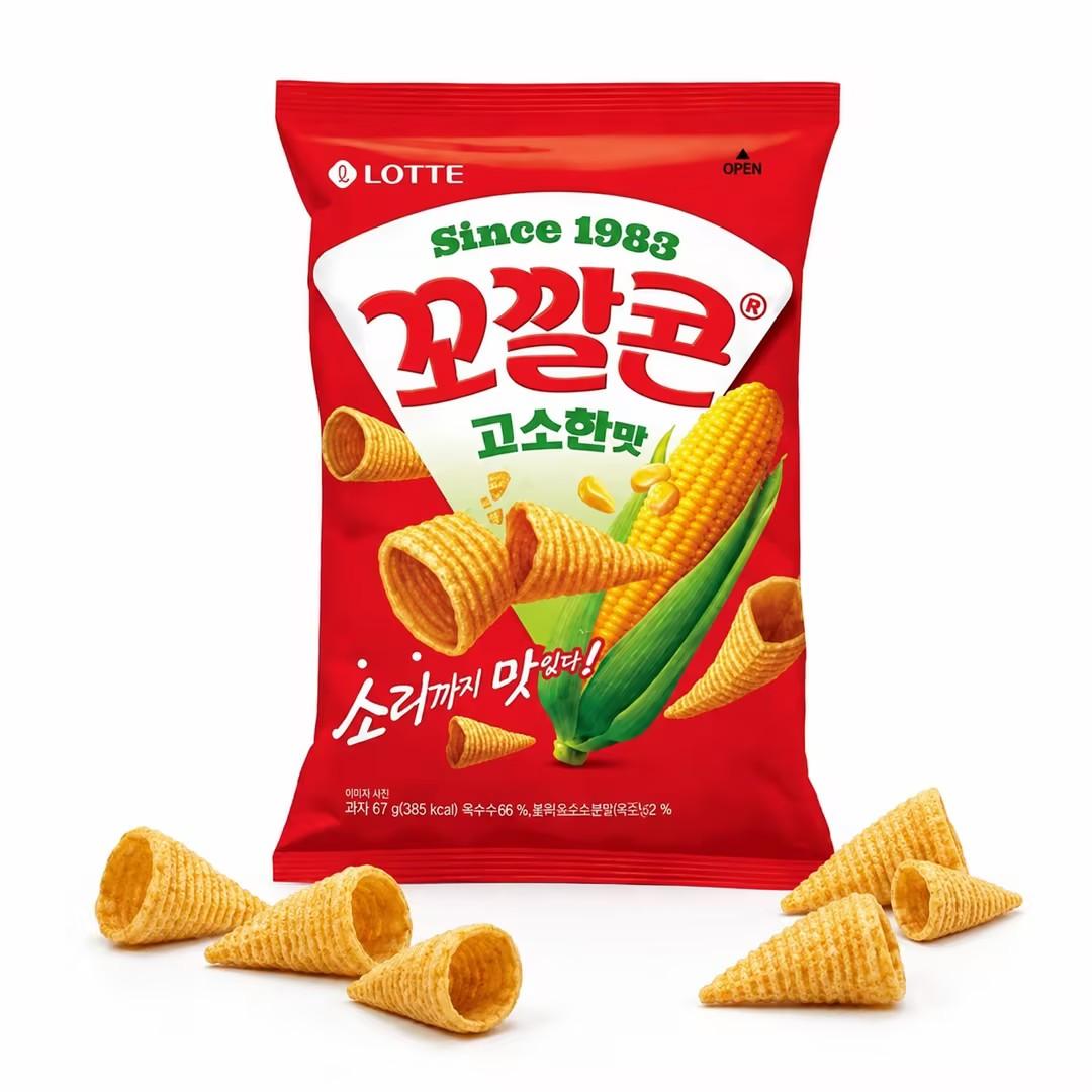 Lotte Kokal Corn Snack (Rich Corn Flavor) 67g Rich Corn Flavor 67g