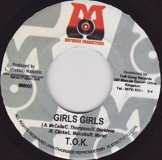 

7inch Record T.O.K. - Girls Girls MM092 Mo Music Produ Jamaica Reggae, Ska & Dub Used