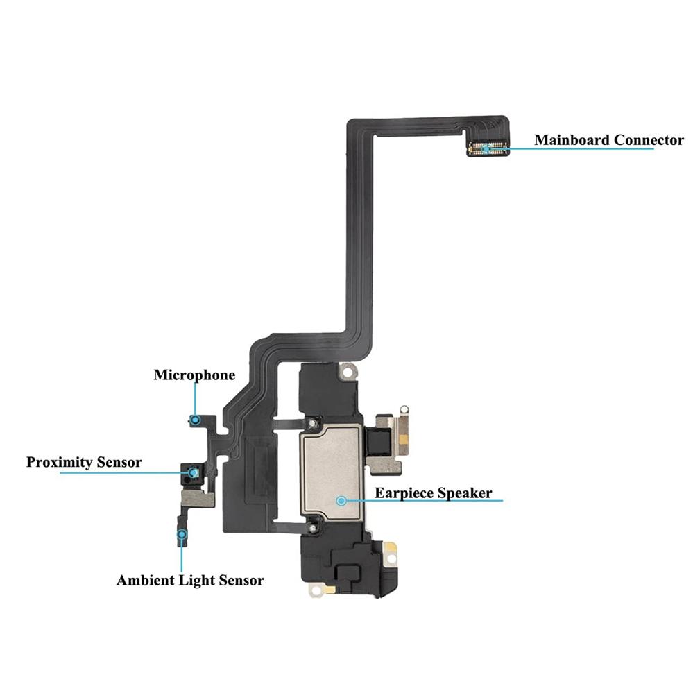 Top Earpiece Loud Speaker For iPhone 11 Pro Max Ear Speaker With Light Sensor Mic Flex Cable Replacement Parts