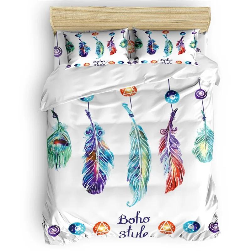 Amazing Theme Bedding Set Sacred Geometry Themed Bedding Set Various Shapes Chakra Zen Comforter Cover Dream Catcher Pillowcases