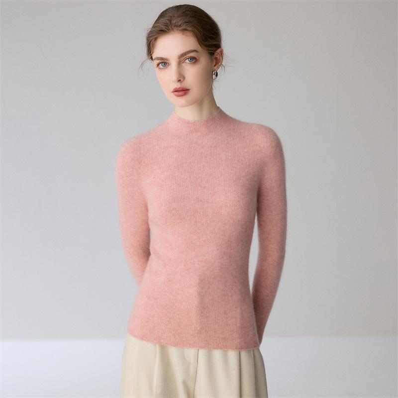 Women's Premium 100% Pure Cashmere Seamless Pullover Sweater - Versatile Knit Top