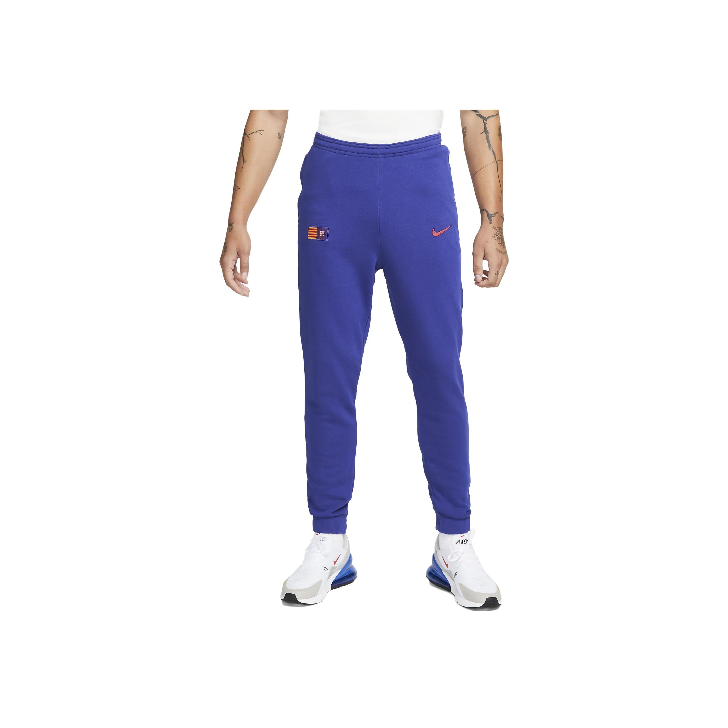 

Мужские брюки-джоггеры с однотонным логотипом Nike FC Barcelona, ​​синие FD1444-455 XL