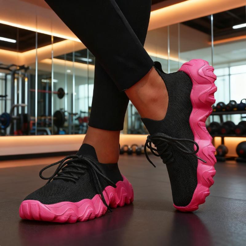 Spring Women's Sneakers Fashionable Breathable Lightweight Casual Shoes Platform  Comfortable Eye-catching Women's Walking Shoes