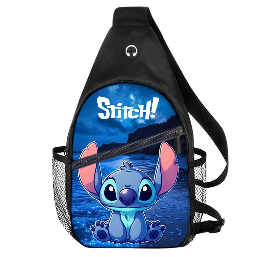 Breast Bag Animation Peripheral 3D Digital Color Printing Messenger Bag Simple Shoulder Backpack Chest bag