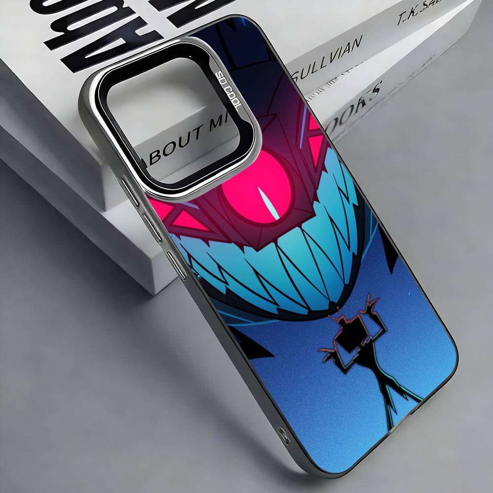 

Vox H-Hazbin H-Hotel Colorful Silver Back Phone Case For IPhone 17 16 15 14 13 12 11 Plus Pro Max Plus iPhone14Plus