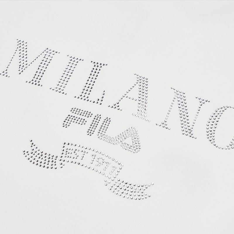 FILA MILANO T Shirt Women's Cloud White F11W515102F-WT