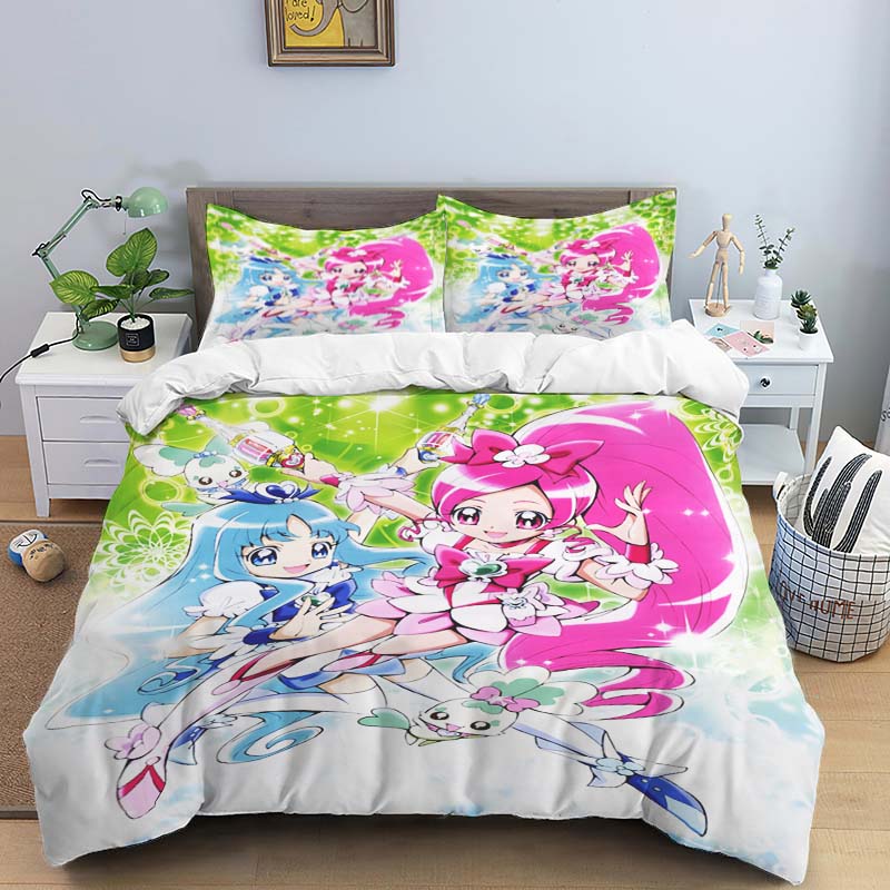 The Three-piece Pretty Cure Bedding Set—which Includes A Duvet Cover and Two Pillowcases—is The Perfect Holiday Choice.