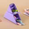 1Pcs Silicone Pencil Case Large Capacity Student Pen Pencil Bag Makeup Pocket Folding Pen Pouch Pencil Holder School Supplies