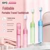 Portable Folding Toothbrush with Soft Bristles - Compact for Travel and Business Trips