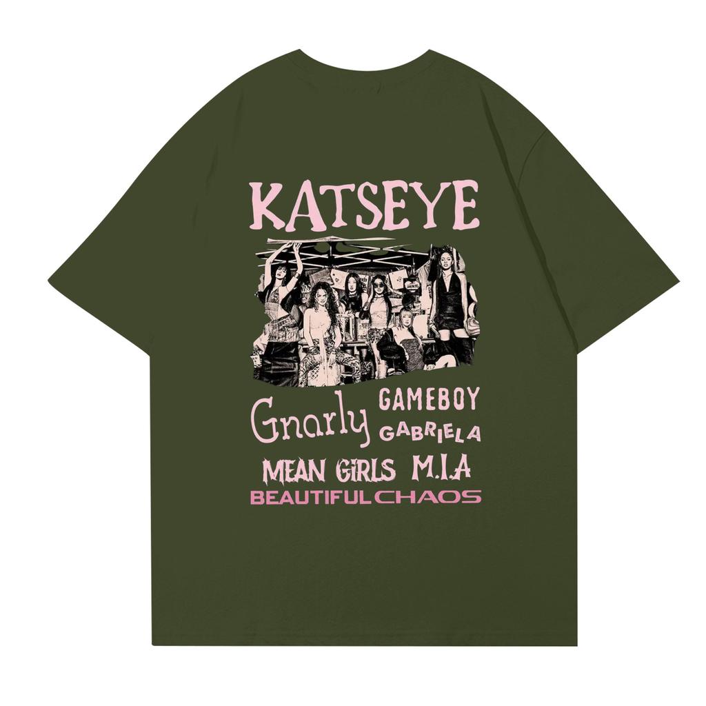 Dam T-shirt med tryck och rund hals och korta ärmar
