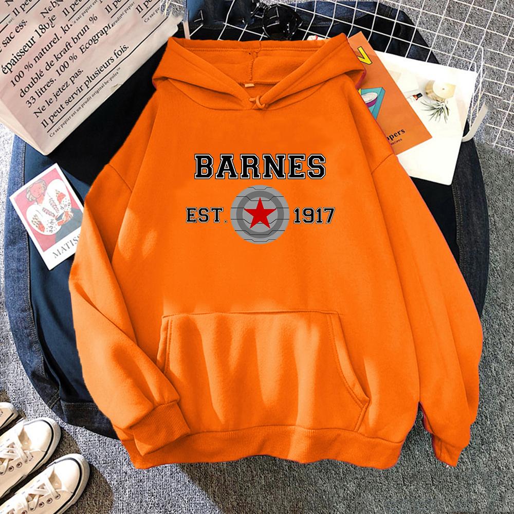 Hoodies Sweatshirts Vintage Winter Barnes 1917 Letter Print Hoody Women Kawaii Clothes Hip Hop Casual Unisex Streetwear Itself Tops