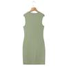 European and American Style, New Women's Clothing, Foreign Style, Classic Versatile, Knitted Contrasting Hip-wrapped Dress