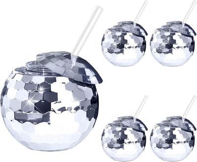 4PCS Disco Ball Cups Birthday Party Cups Beverage Cocktail Cup Wedding Bachelorette Party Favors Disco Party Decorations 20oz