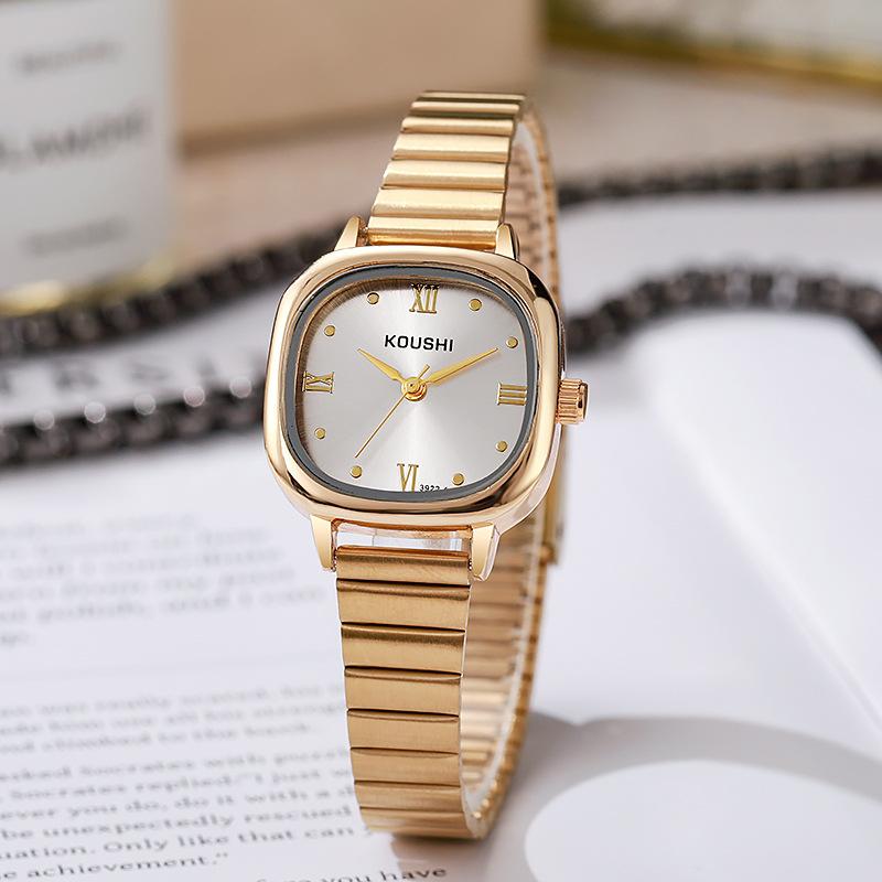 

Модные Простые Сто Квадратных Круглых Большой Циферблат Кварцевые Женские Золотистый Ремешок Наручные Часы Reloj De Mujer Дропшиппинг