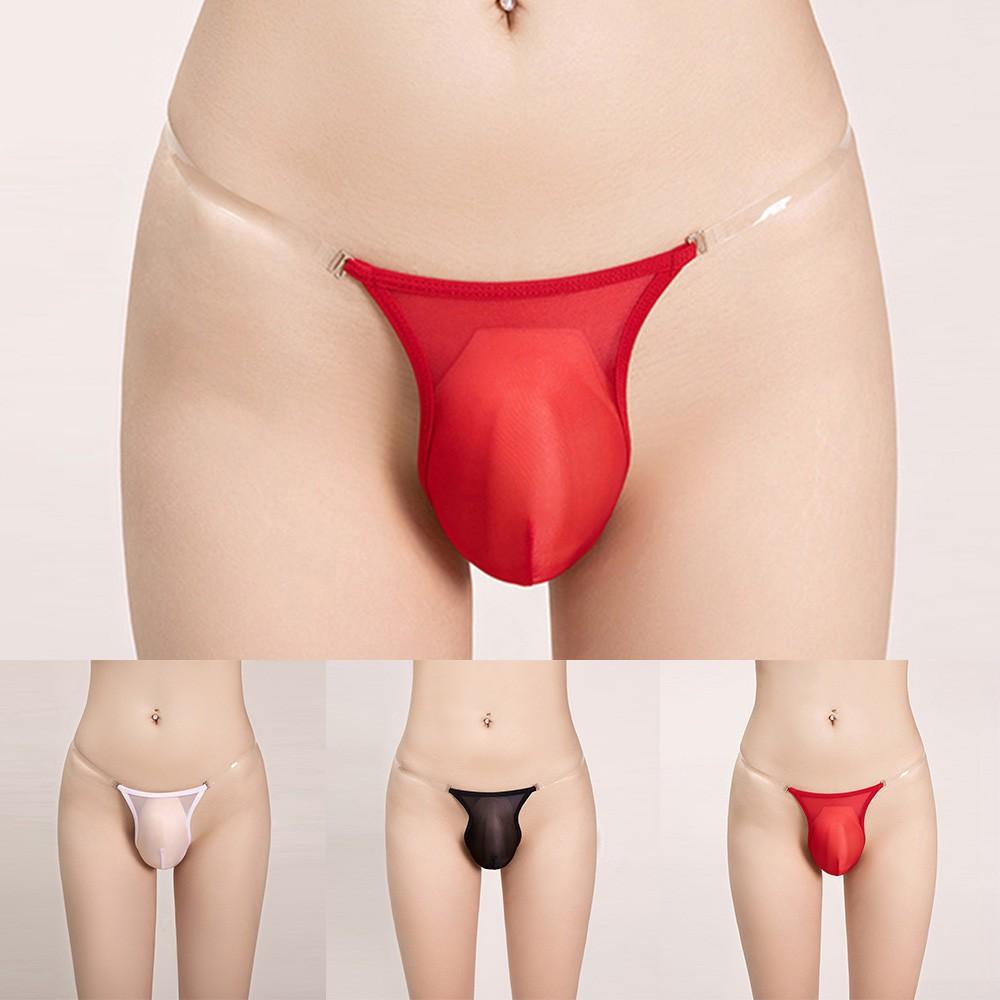 See Through Mens Briefs Stretch Thongs Comfortable