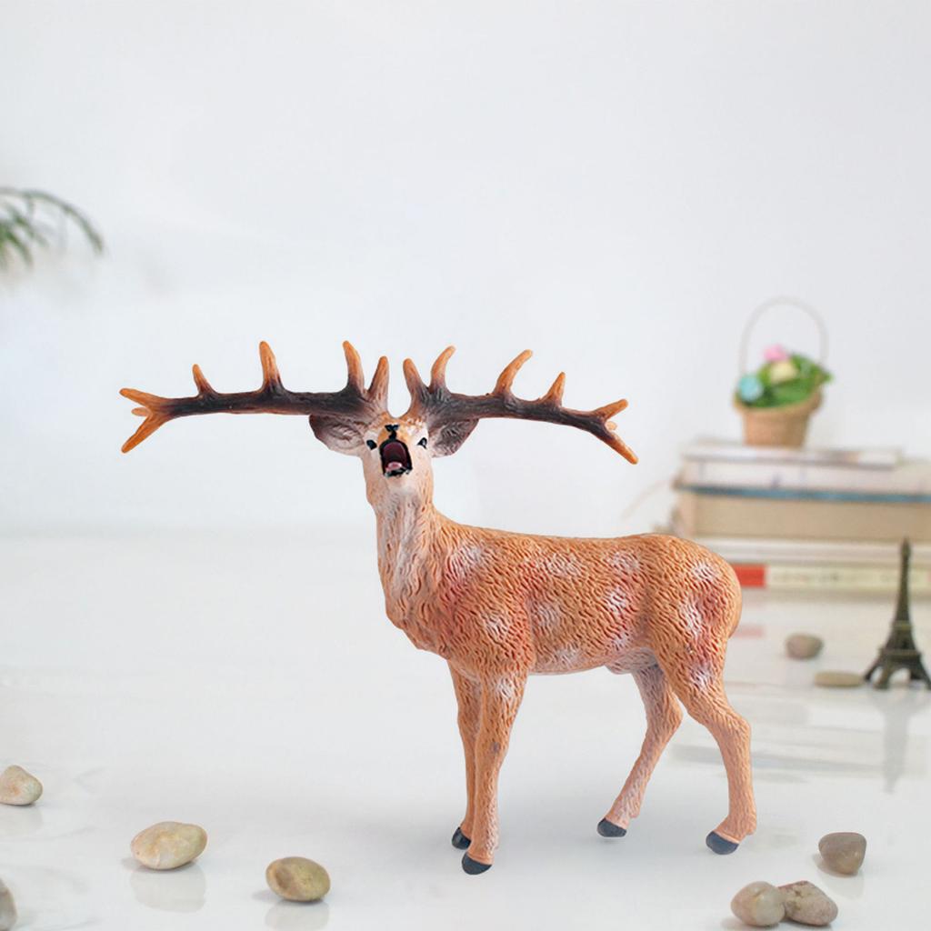 Animal Figurine Realistic Alpaca Goat Deer Ostrich Horse Forest Woodland Creatures Figure Kids Educational Wild Animal Toy