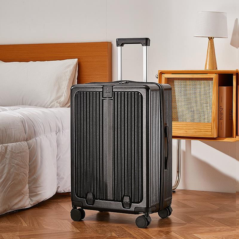 Yongsheng 20" Cabin Suitcase with Universal Wheels, Anti-Fall, 24" Optional, Front-Opening Trolley Case, Secure Lock.