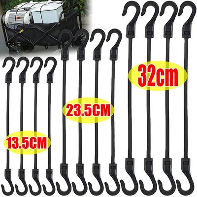 Wytrzymałe linki bungee z hakami Elastyczne pasy mocujące do bagażnika dachowego samochodu Bagażu motocyklowego Siatka cargo Lina do namiotu kempingowego