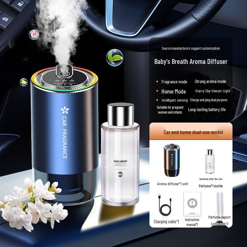 Starry Sky Dual-Use Car & Home Diffuser with Smart Perfume and Atmosphere Light
