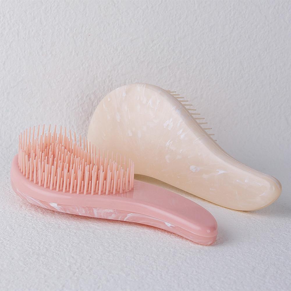 Weicher Kamm, antistatischer Haarbürstengriff, Entwirrungskamm, Duschmassagekamm, Salon-Haarstyling-Zubehör