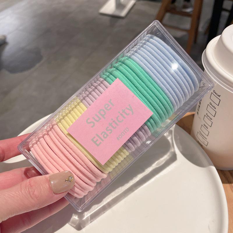 

Красочные резинки для волос Macaron: Резинки для хвостиков весна/лето