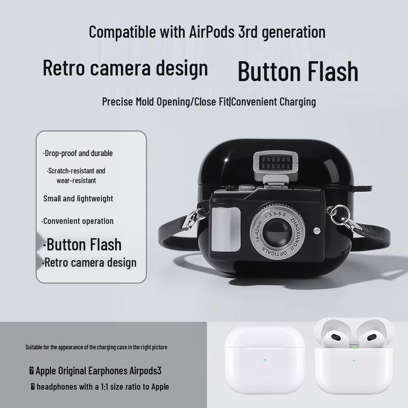 [Intro Offer: Save 5 Yuan!] Light Camera Design Case for AirPods Pro/AirPods 3