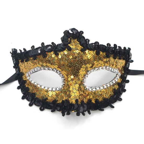 Lace Handheld Masquerade Masque with Stick Butterfly Sequin Half Face Eye Cushion for Women Carnival Venetian Prom Halloween Cosplay Parties
