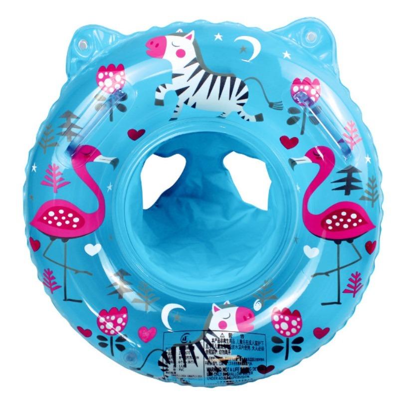 Baby Swimming Float, Inflatable Swimming Hoop Baby with Safety Float Seat with Handle, Swimming Pool Accessories, for 3-36 Months Toddlers Kids