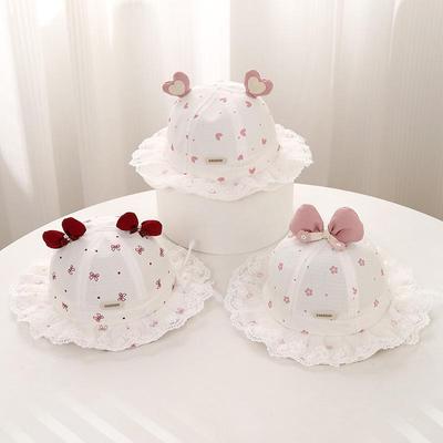 Adjustable Spring/Summer Baby Bucket Hat with Bow