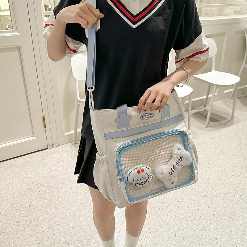 Large Capacity Student Class Bag Women's Shoulder Crossbody Bag