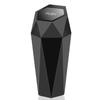 Car Trash Can with Lid Leakproof Car Dustbin Diamond Shape Waterproof Garbage Bin Mini Trashcan Car Vehicle Waste