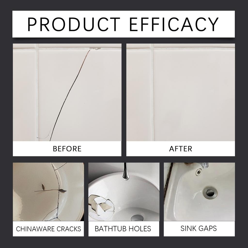 Jakehoe Fliesenreparaturkleber Haushalt Badezimmer Fliesen Bodenfliesenreparatur Marmor AB Reparatur Wasserdichter Kleber