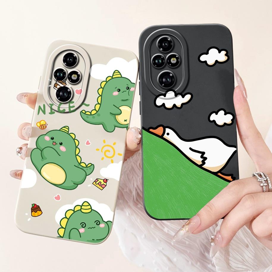 For Honor 200 Pro Case ELP-AN00 Phone Cover Popular Flower Avocado Soft Silicone Matte Fundas For Honor 200Pro Protective Bumper