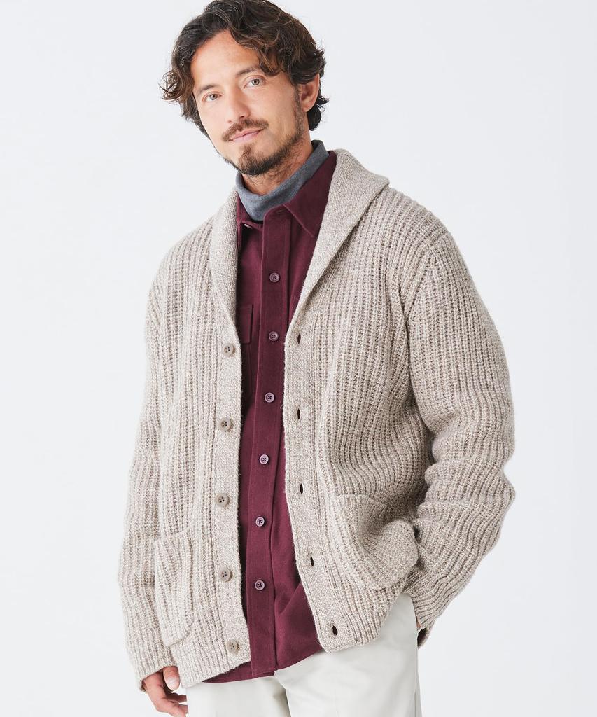 Classic Rag Wool US Size Natural 1000059590 L.L.Bean Men's Sweater/Cardigan, Fit, Regular, Small, White,