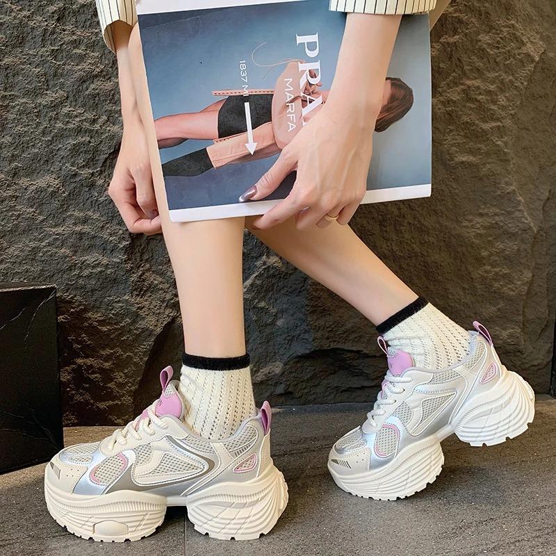 New Women's Casual Shoes Women Breathable Fashion Vulcanize Woman Sneakers Sport Walking Running Platform Flats Shoes