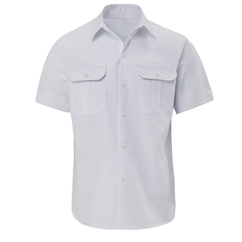 Camicia da pesca da uomo Bassdash con bottoni da donna a maniche corte per esterni