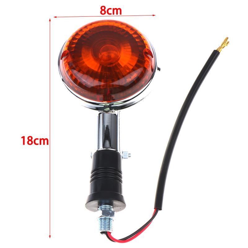 1 Pair Cost-effective Motorcycle Turn Signal Indicator Light Durable Bright Lamp for XV250 XV400 Motorbike Accessory