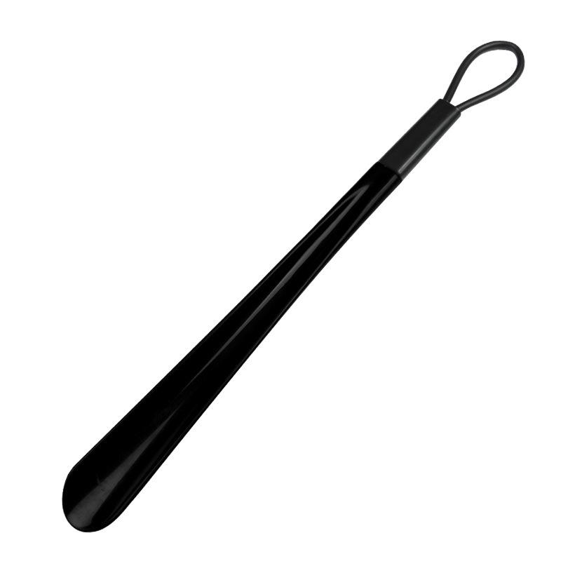 Z016 48cm Leather Cord Plastic Shoehorn - No Bend Shoe Helper