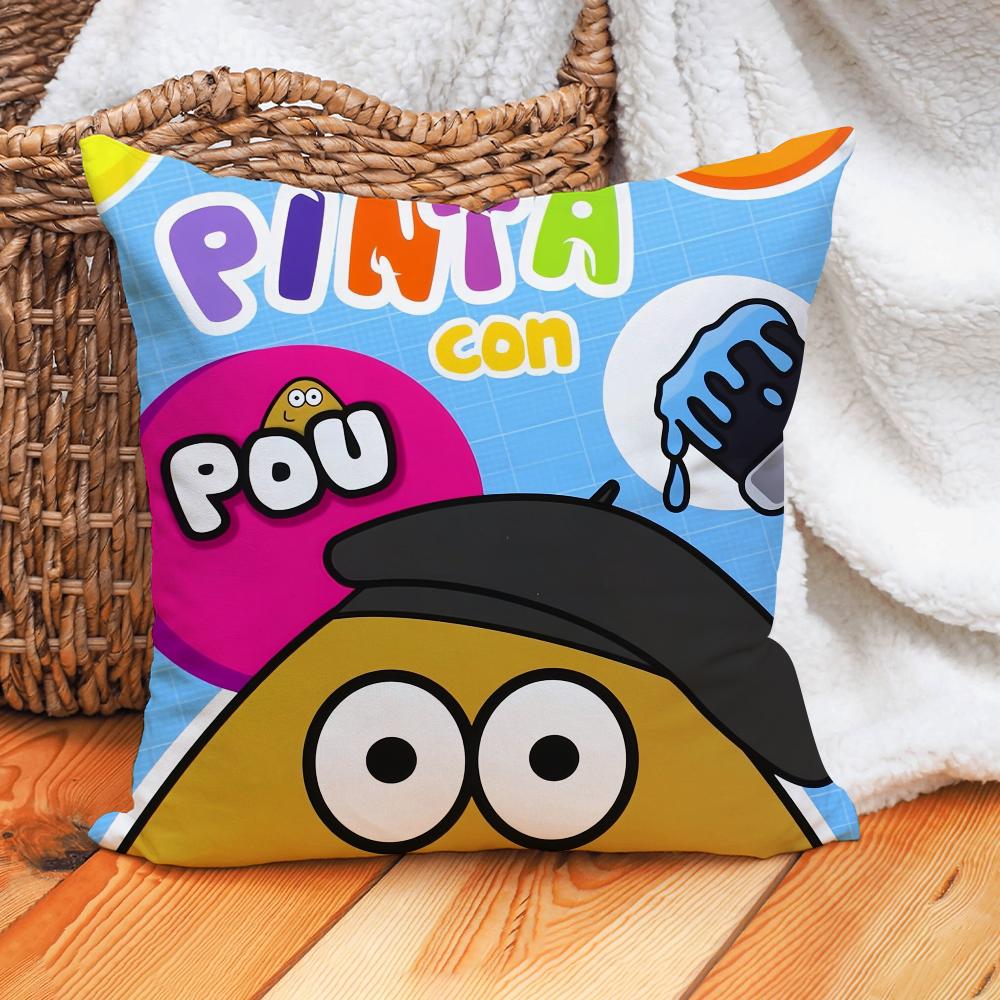 Hot Game My Pet Pou Pillow Case Home Cushion Cover Suitable For Office Sofa Car Suitable For All Seasons