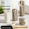Portable 3-in-1 Travel Toothbrush & Mouthwash Cup Set