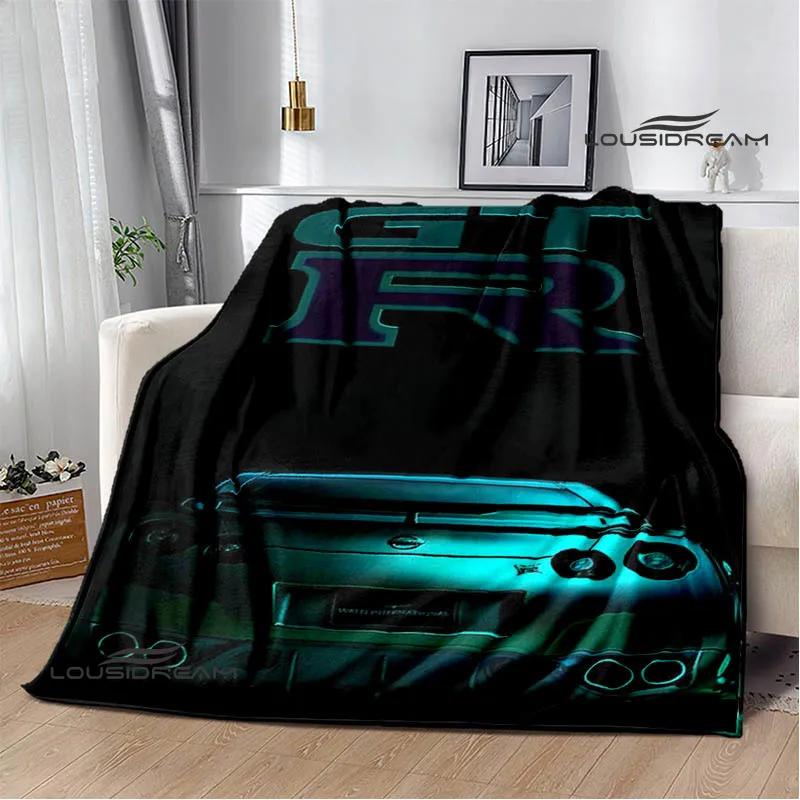 GTR Racing Retro Printed Blankets Warm Blanket Soft and Comfortable Home Travel Bed Blanket Picnic Blanket Birthday Gift