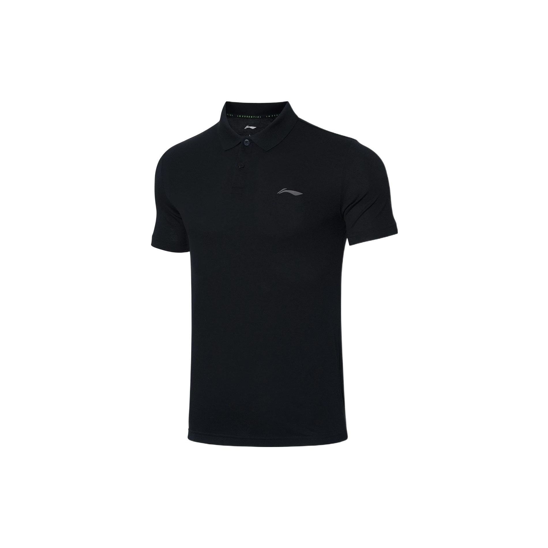 

Li Ning Training Series Breathable Short Sleeve Polo Shirt Men tops Black APLR005-1 L
