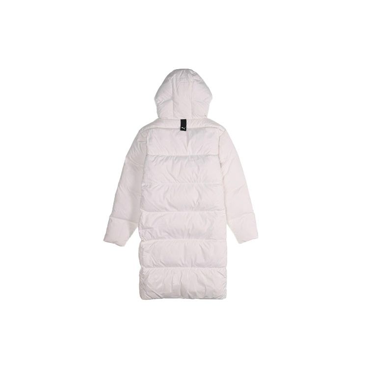 PUMA Warm Long Hooded Down Jacket Unisex Jackets White 581642-02