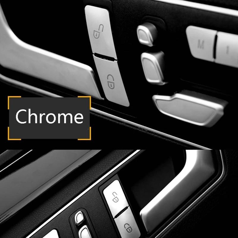 Car Interior Door Seat Memory Lock Buttons Trim Covers Stickers Fit For Mercedes Benz C E Class W204 W212 Auto